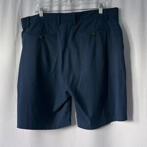 TailorByrd Sport Flamingo Golf Shorts Mens 38 Navy Flat Front Casual luxury dad